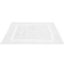 Tapis salle de bain coton blanc 70x40 cm