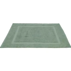 Tapis salle de bain coton vert 70x40 cm