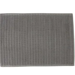 Tapis salle de bain gris éponge