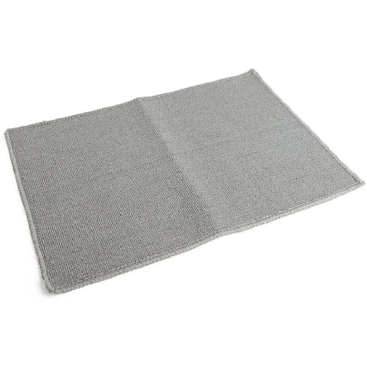 Tapis salle de bain 57x38cm polypropylène et latex gris