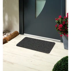 Tapis super grattant noir gris