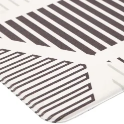 Tapis vinyle confort imprimé noir et blanc 100x50cm