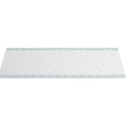 Tapis vinyle imprimé rosace bleu L.99 cm