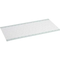 Tapis vinyle imprimé rosace bleu L.99 cm