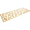 Tapis vinyle motif carreau de ciment jaune et blanc 70x190cm
