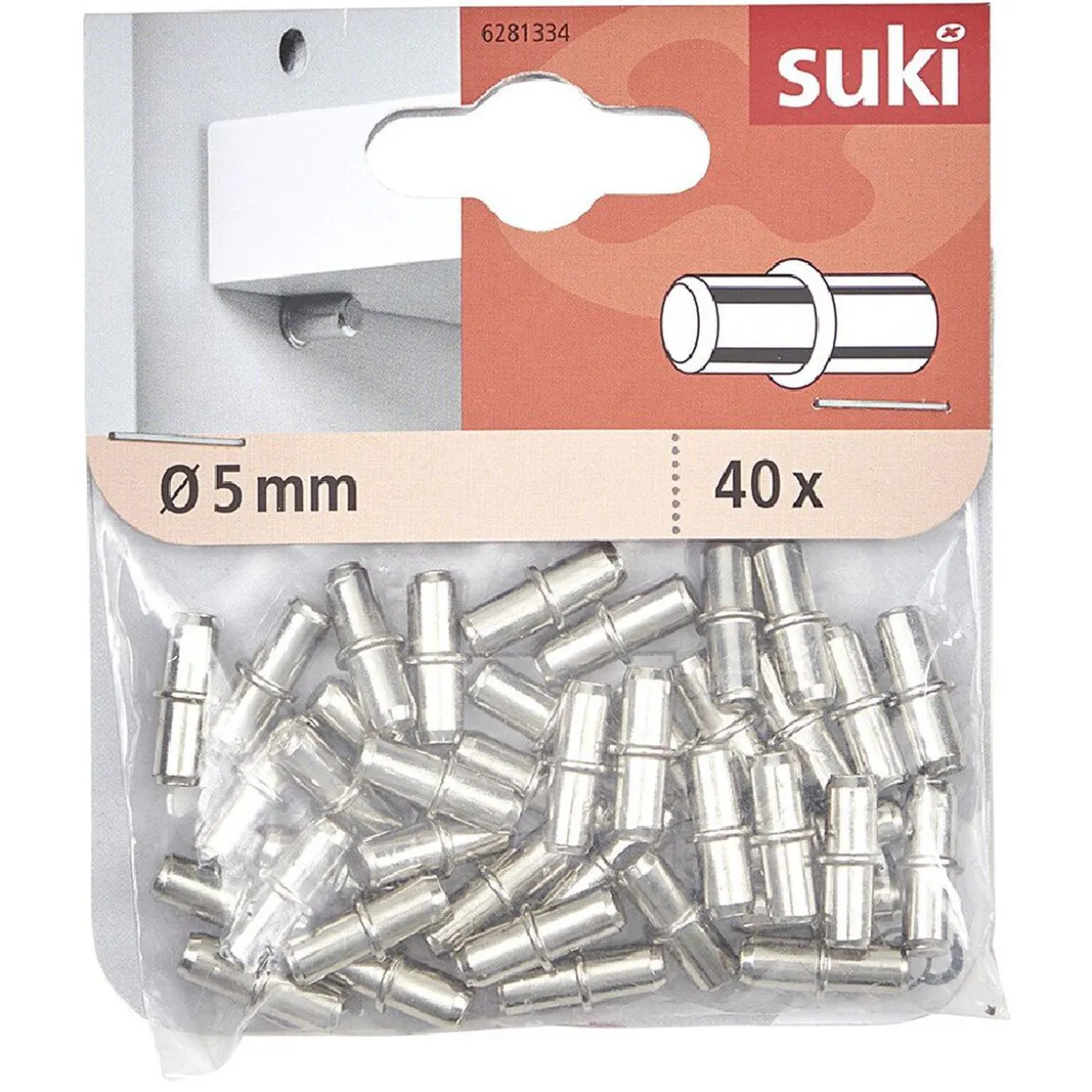 Taquet pour étagères métal x40