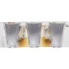 Tasse à café en verre transparent x3
