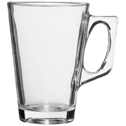 Tasse à café en verre transparent x3