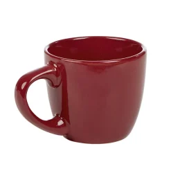 Tasse à expresso en faïence 10 cl uni rouge