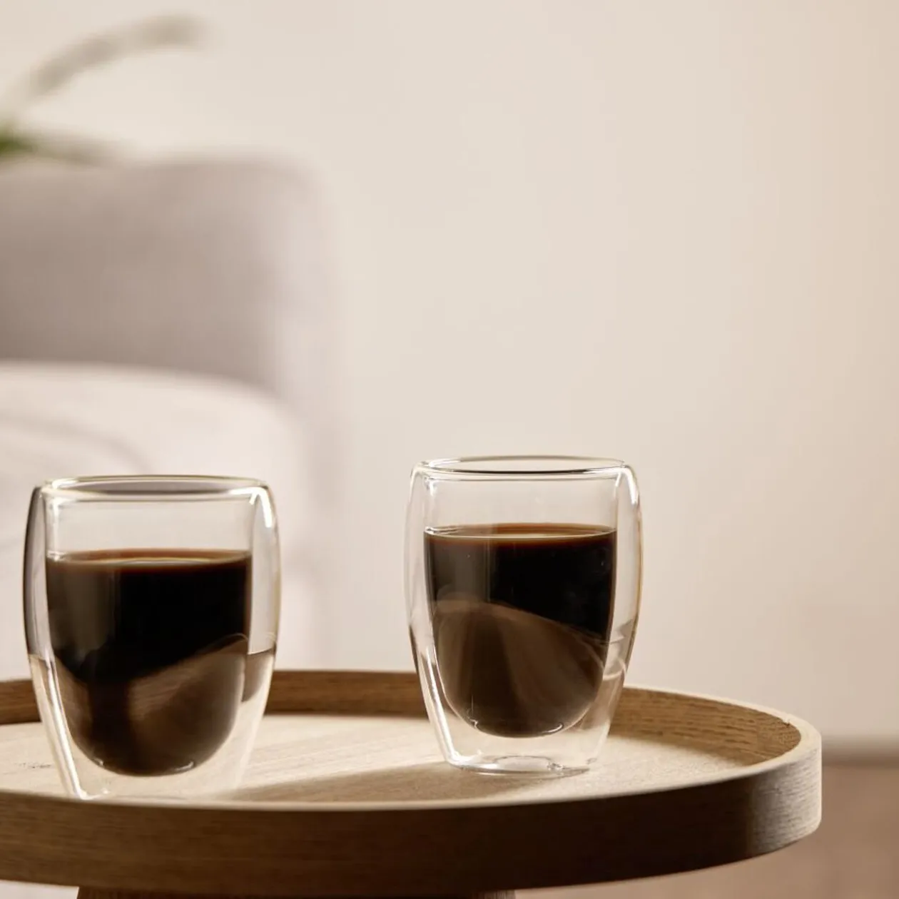 Tasse avec anse en verre double paroi 350ml