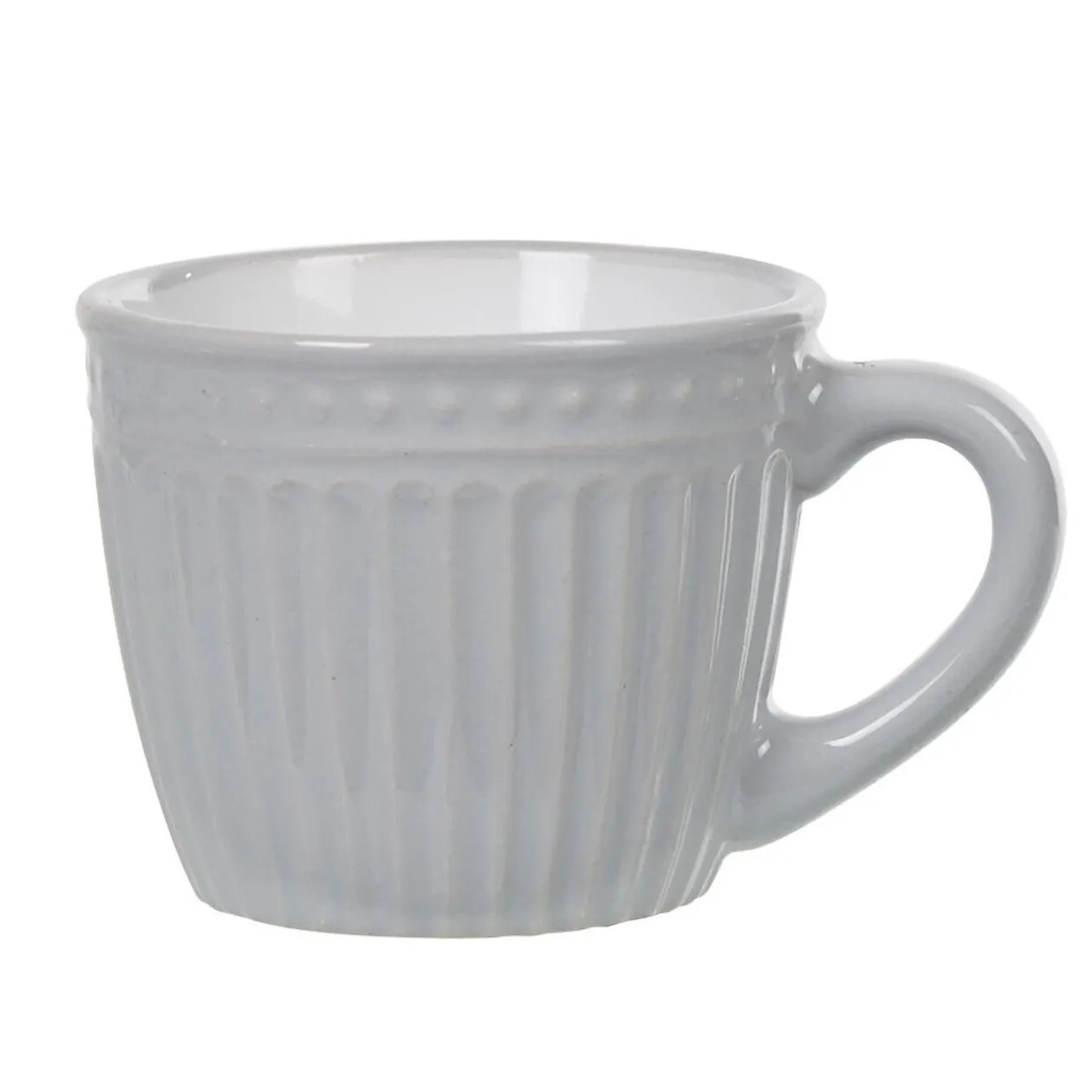 Tasse expresso grise relief 9 cl