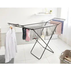 Étendoir à linge pliable séchoir horizontal 18m