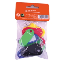 Étiquette porte clé - Lot de 20 multicolores