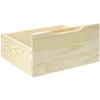 Tiroir Box Cube pin naturel