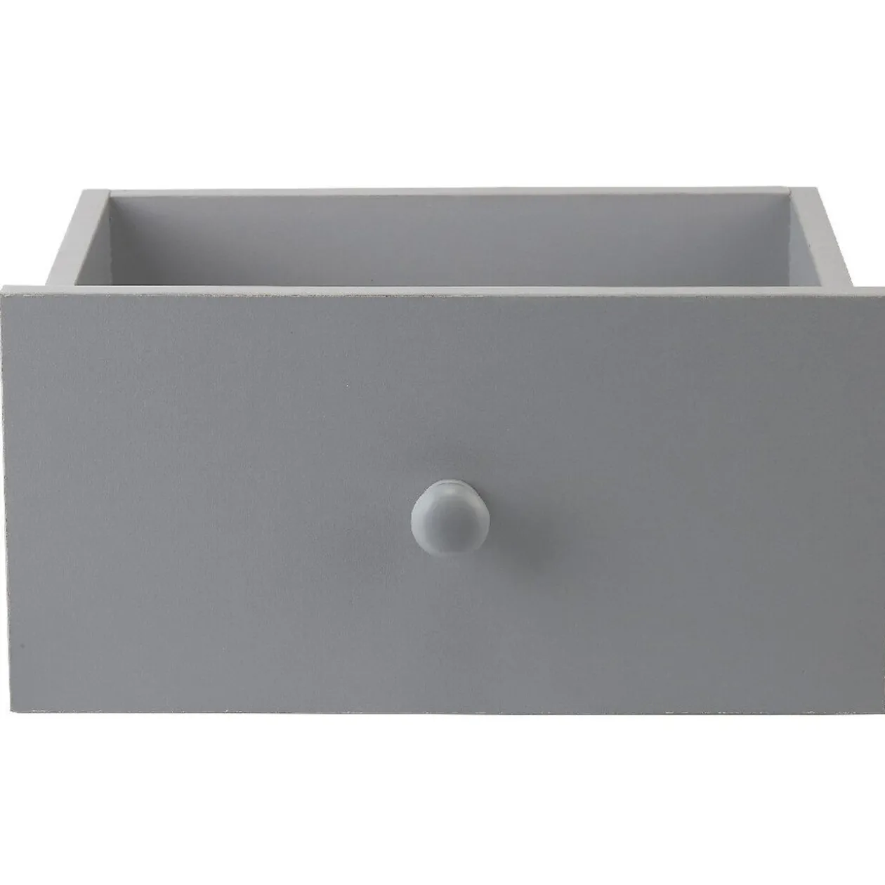 Tiroir pour étagère cube bois gris