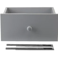 Tiroir pour étagère cube bois gris