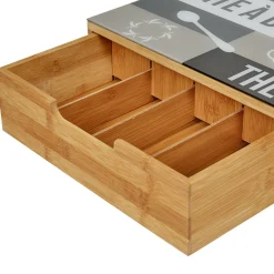 Tiroir toutes dosettes gris blanc et naturel