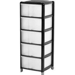 Tour 5 tiroirs 20L L39,5xl38,5xH105cm