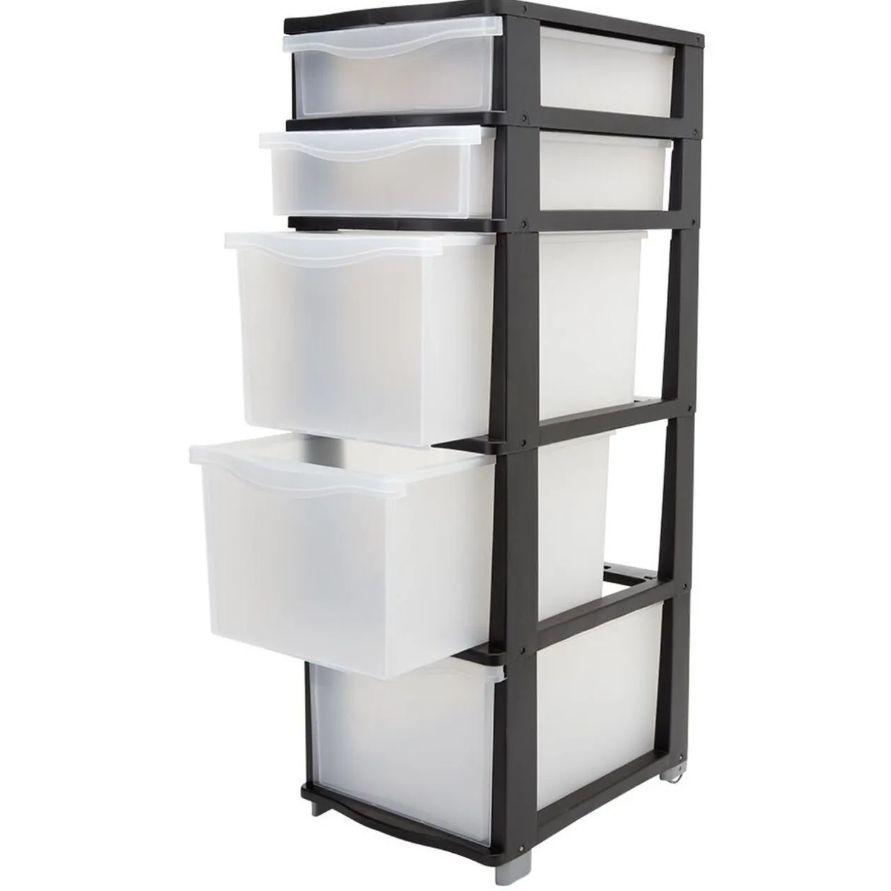 Tour de rangement 5 tiroirs L37xl26,8xH81,5cm