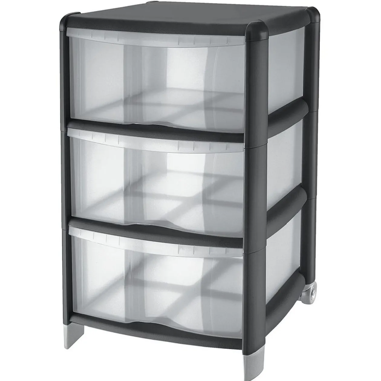 Tour de rangement 3 tiroirs 20L