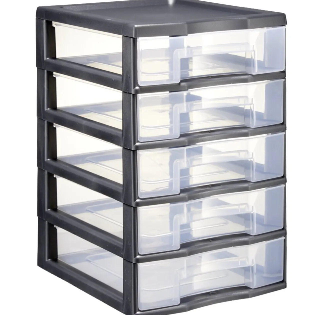 Tour de rangement 5 tiroirs format A6+ noir