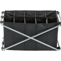 Tour de rangement pliable 10 compartiments noir