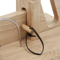 Trancheuse à charcuterie en bois naturel