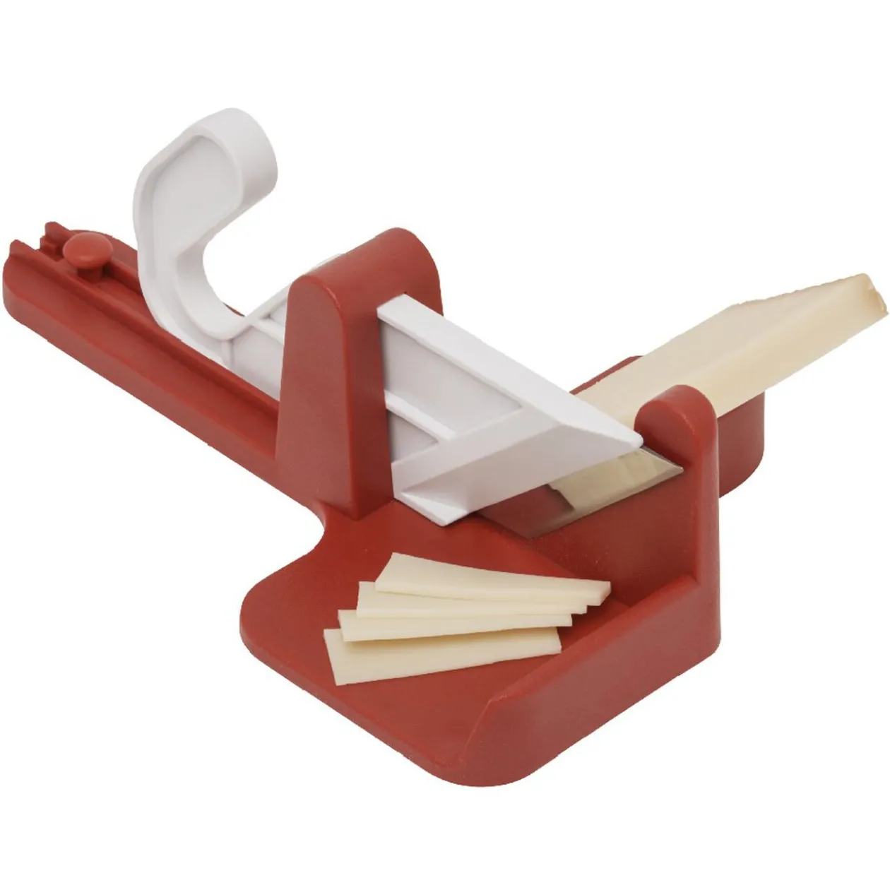 Trancheuse à saucisson rouge blanc