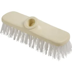 Tête de balai brosse beige et blanc