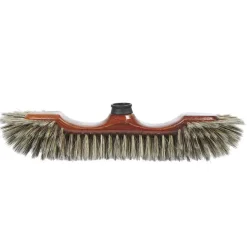 Tête de balai demi tête en bois et soie