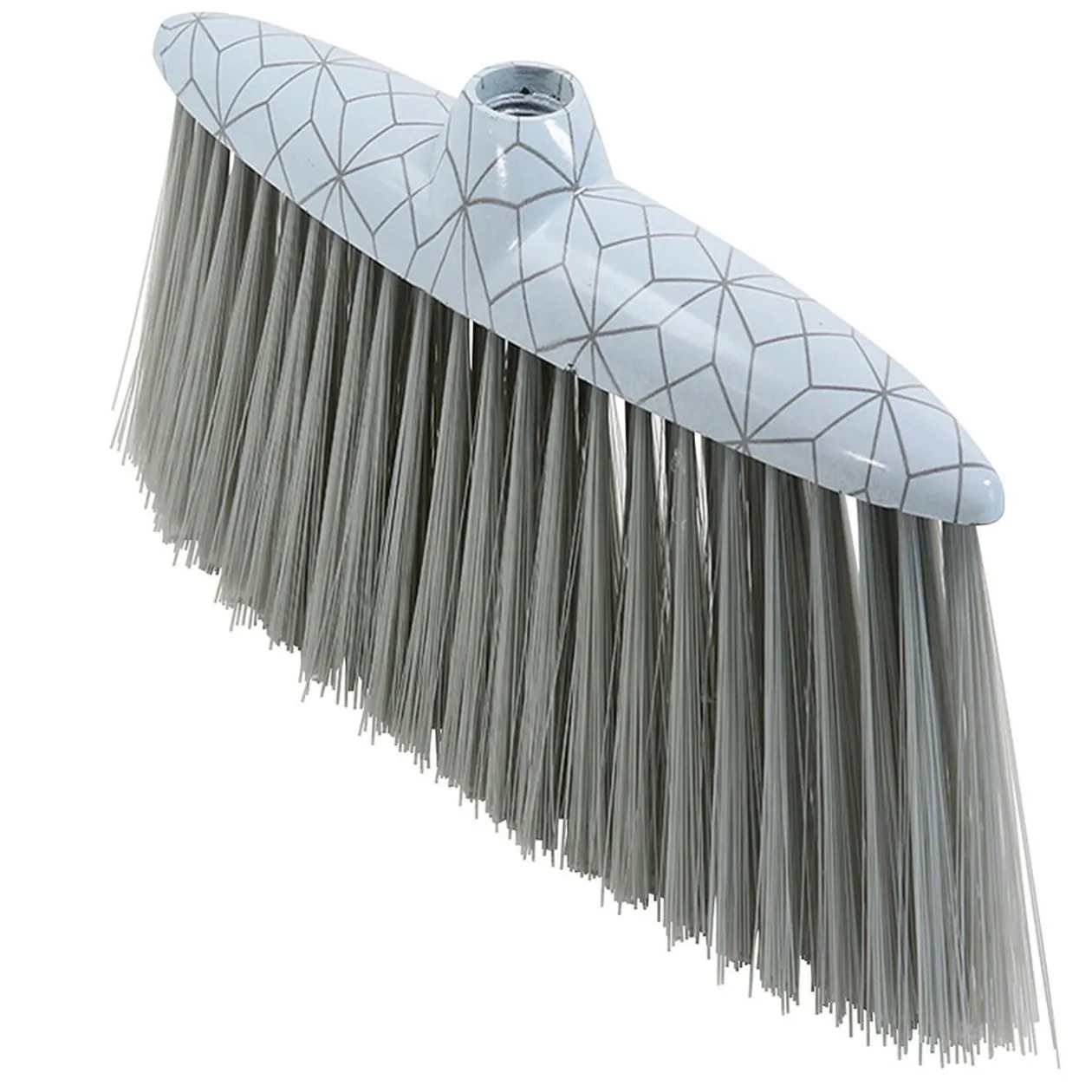 Tête de balai Homclean motif géométrique gris et blanc