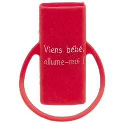 Étui à briquet en silicone design message