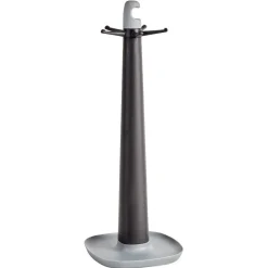 Ustensiles de cuisine x5 avec support noi et gris