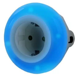 Veilleuse à led 3 couleurs avec prise murale intégrée