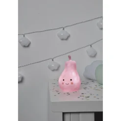 Veilleuse forme poire rose