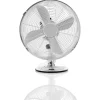 Ventilateur de table gris chromé