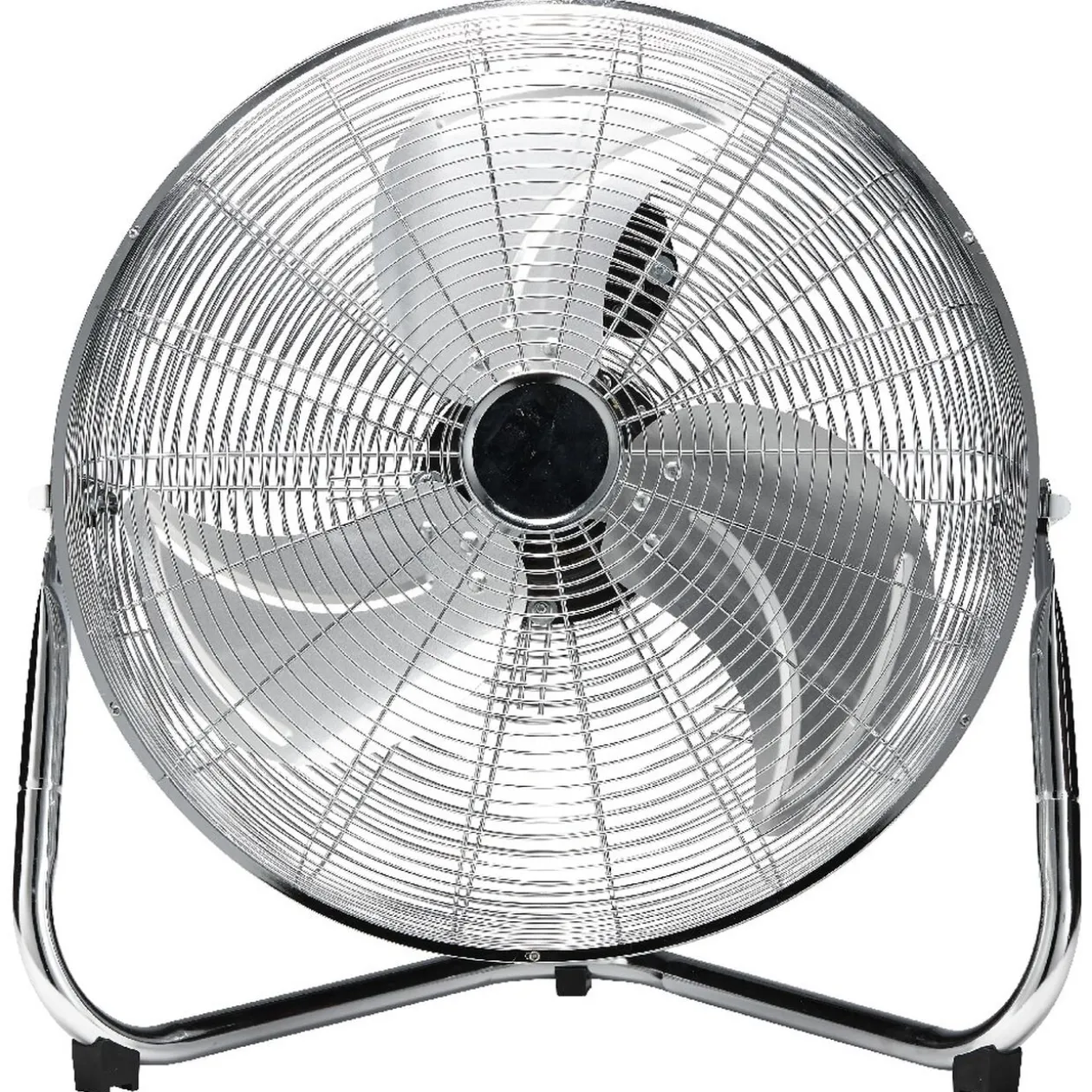 Ventilateur industriel à poser Homday métal chromé Ø 45 cm