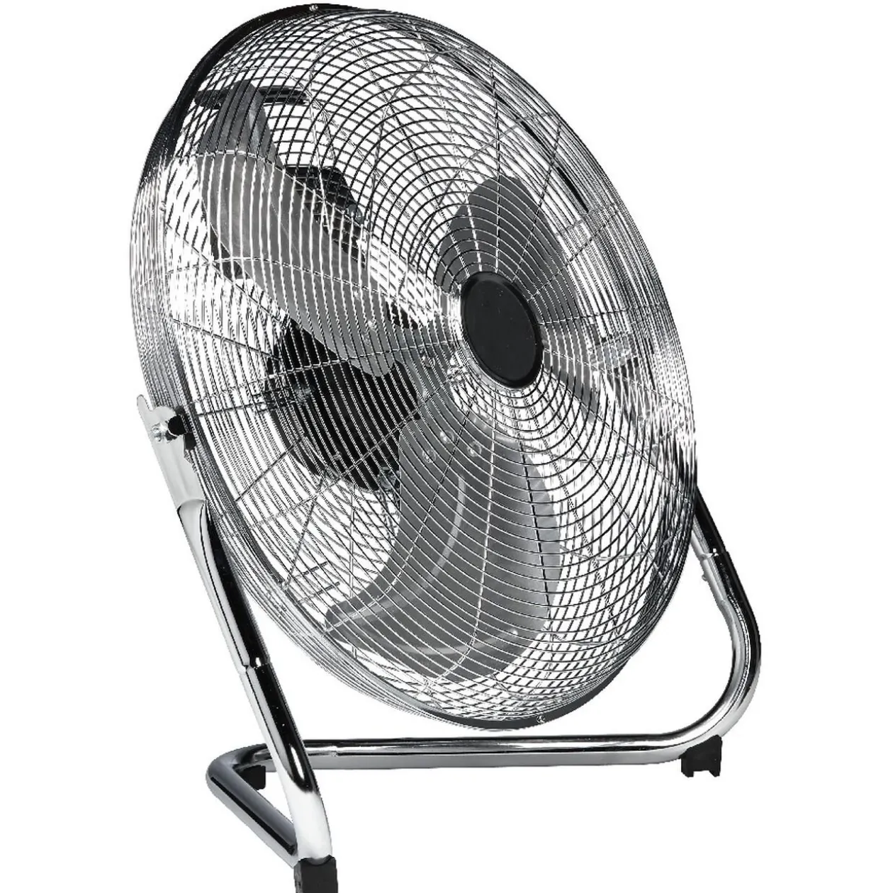 Ventilateur industriel à poser Homday métal chromé Ø 45 cm