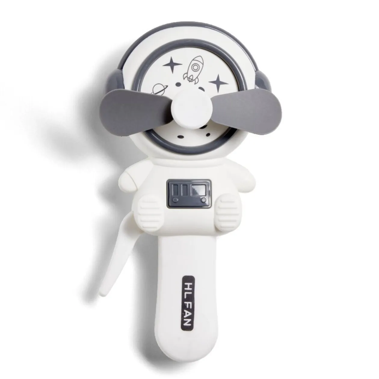 Ventilateur manuel forme astronaute 3 coloris