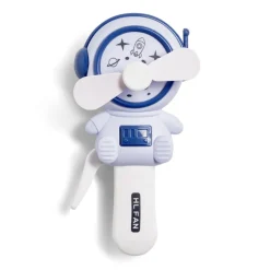Ventilateur manuel forme astronaute 3 coloris