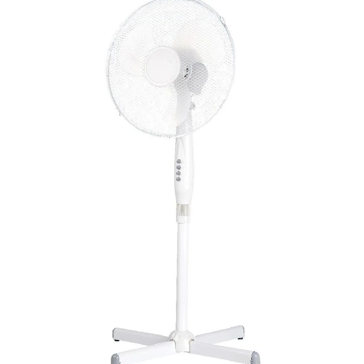 Ventilateur sur pied blanc