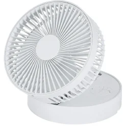 Ventilateur télescopique nomade blanc