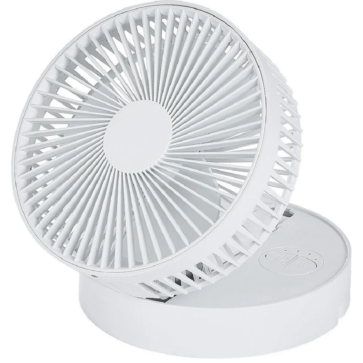 Ventilateur télescopique nomade blanc