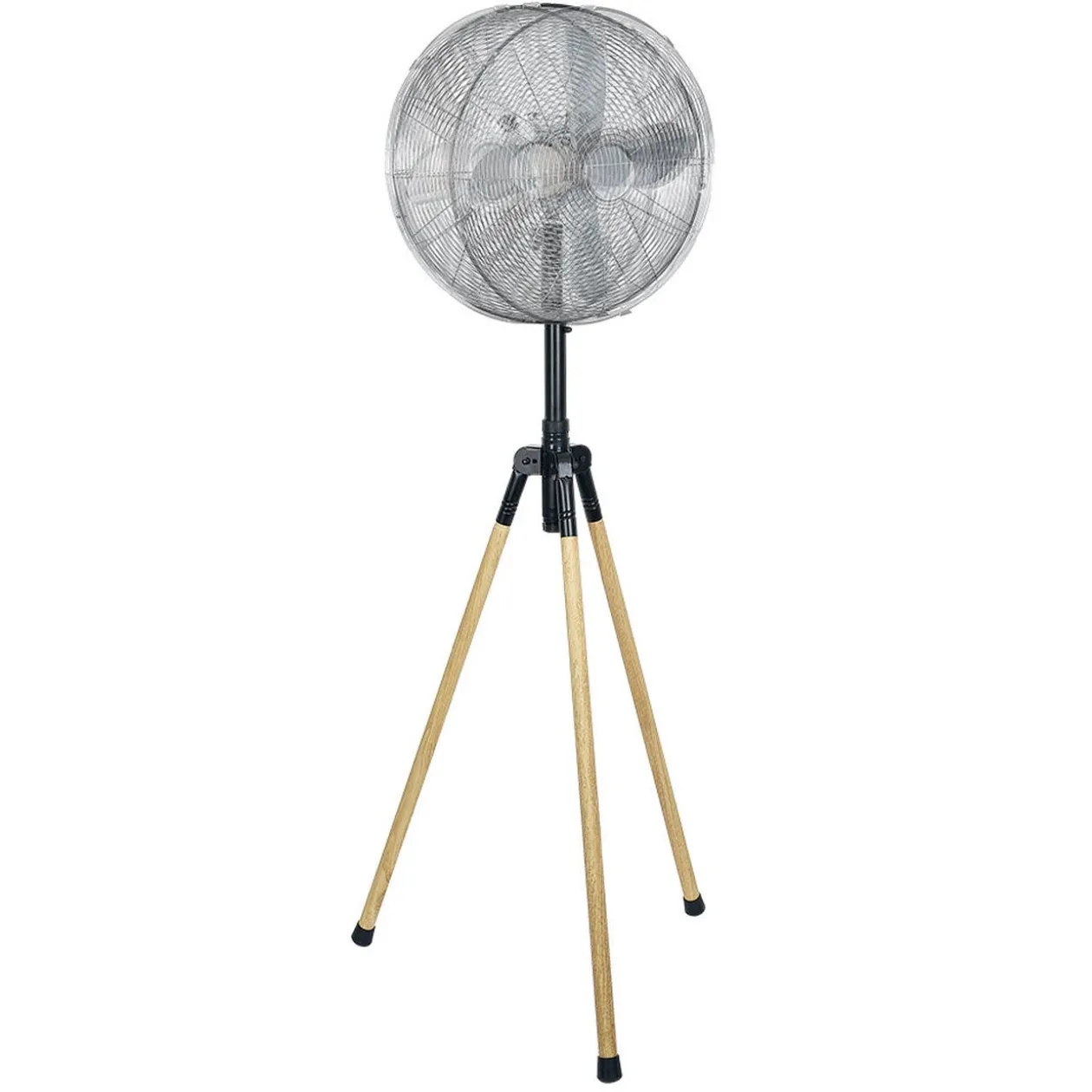 Ventilateur trépied effet bois Homday