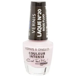 Vernis à ongles laqué rose fluo n°20