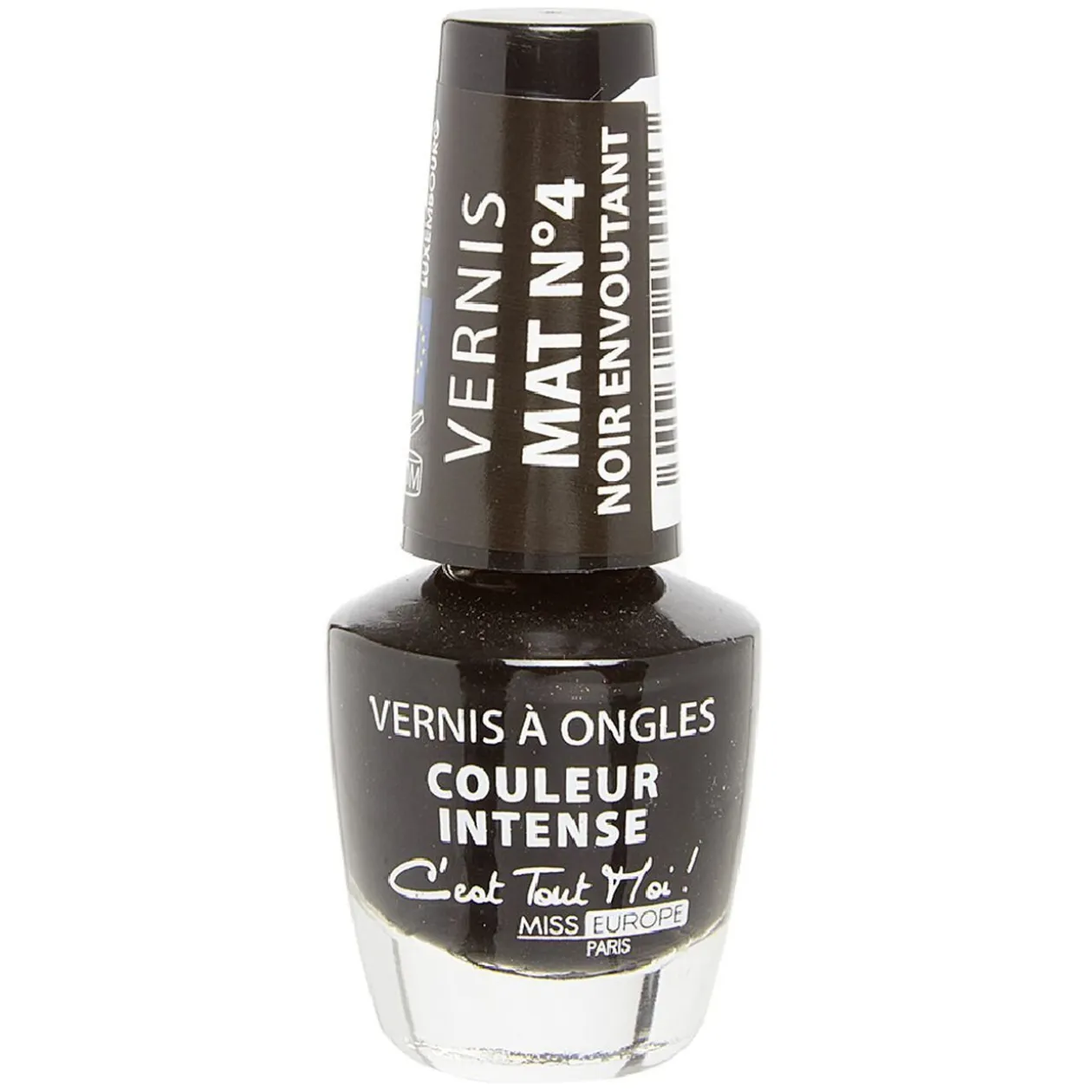 Vernis à ongles mat noir envoûtant n°04