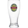 Verre à bière transparent inscription Premium Beer 56,5cl - Ø9,5xH20cm