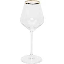 Verre à pied avec liseré doré 38 cl x4