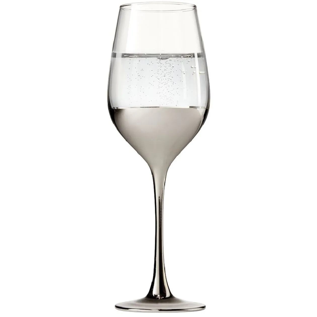 Verre à pied Oksana argenté 35cL x4