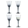 Verre à vin fumé noir 27cl x4
